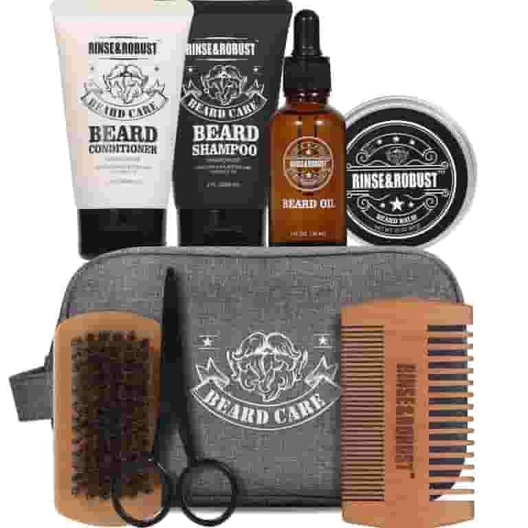 Beard Grooming & Trimming Kits for Dad Father's Day Gift Ideas - 8Pcs Sandalwood Beard Care Kits ... | Walmart (US)