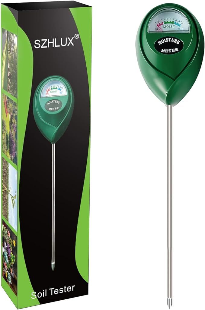 SZHLUX Moisture Meter Water Monitor Soil Hygrometer Sensor Care, Lawn, Farm, Indoor & Outdoor. (P... | Amazon (US)
