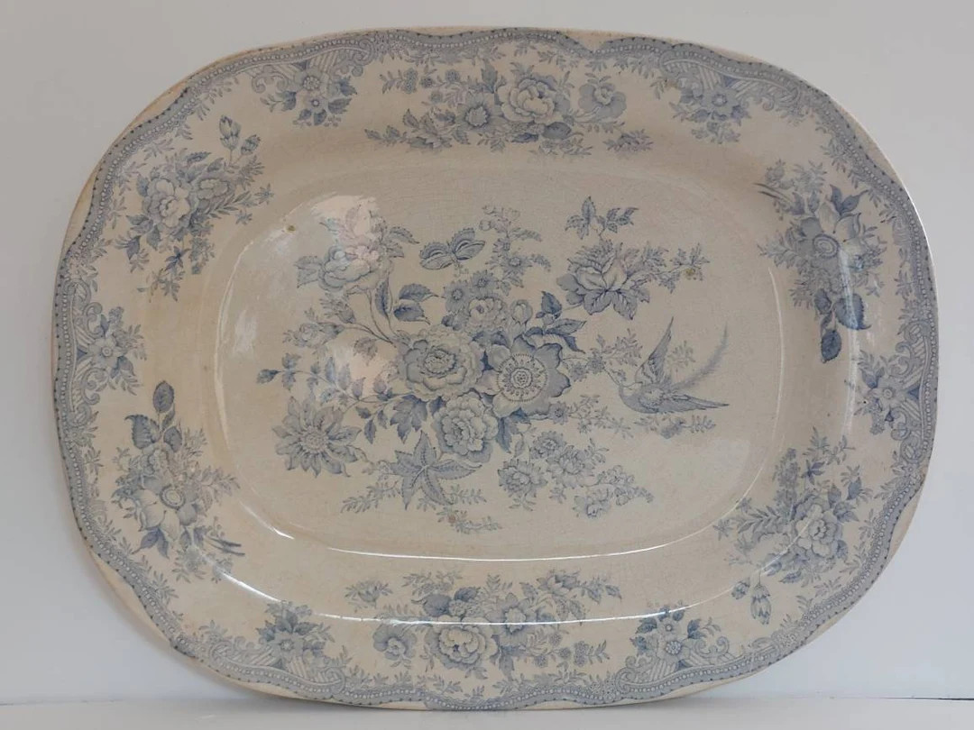 Massive Antique XX LARGE 18.5 Asiatic Pheasants Serving - Etsy | Etsy (US)