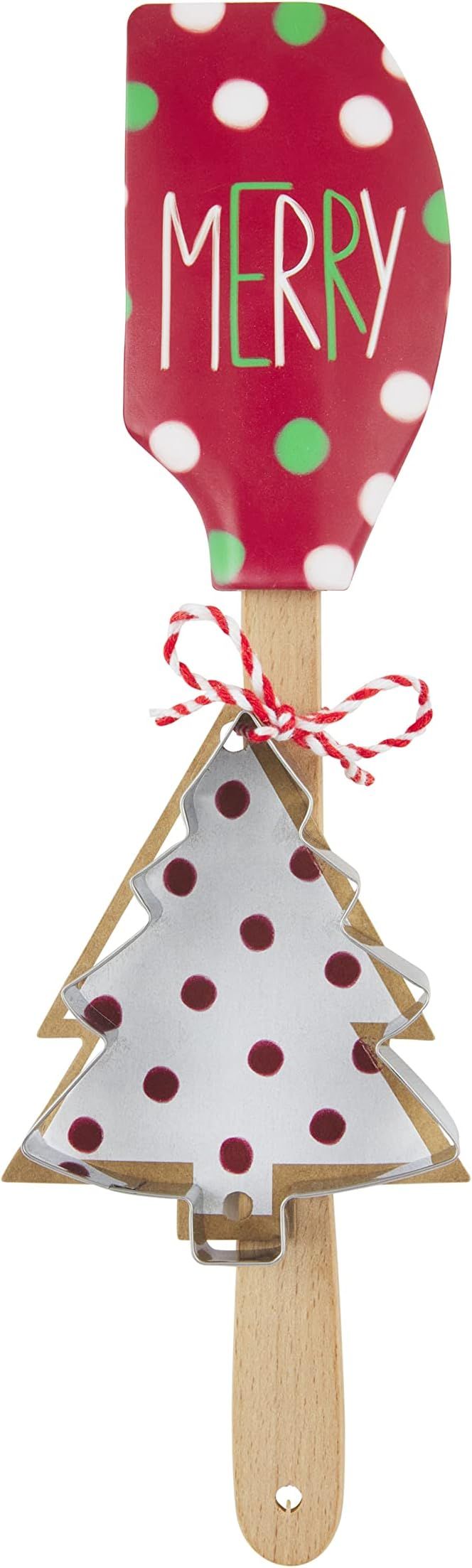 Mud Pie Christmas Spatula and Cookie Cutter, Merry | Amazon (US)