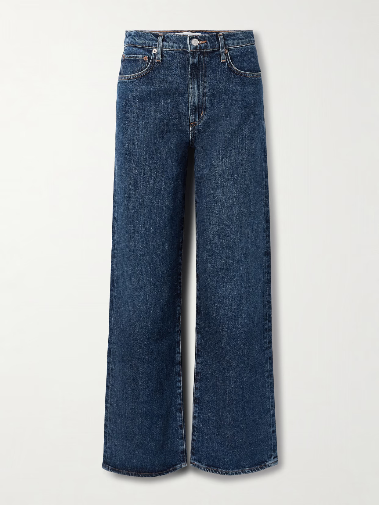 AGOLDE - Harper Mid-rise Wide-leg Jeans - Blue | NET-A-PORTER (US)