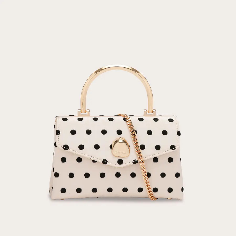 AMARA TOP HANDLE Polka Dot Top Handle Bag  by Carvela | Carvela US
