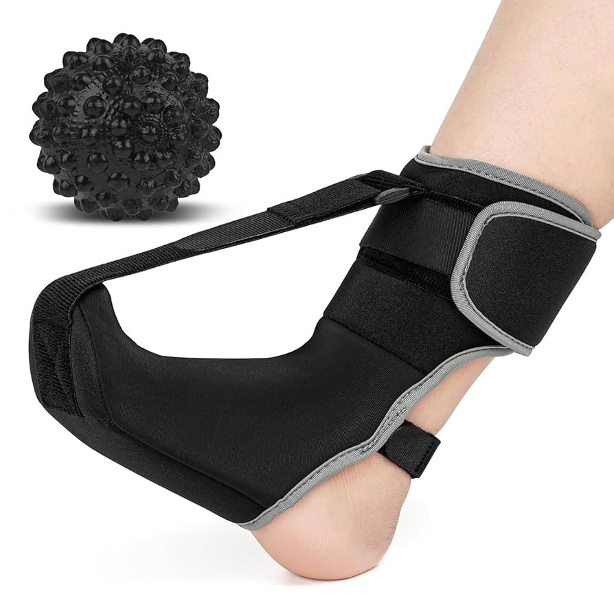 Plantar Fasciitis Night Splint Sock with Massage Ball for Plantar Fasciitis Relief, Soft & Comfor... | Amazon (US)