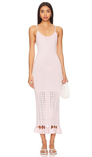 Nora Knit Dress in Blush Petal | Revolve Clothing (Global)