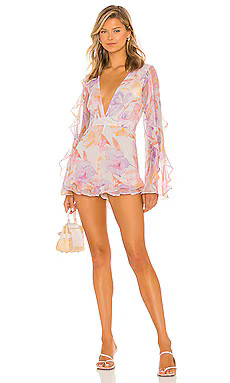MAJORELLE Devon Romper in Watercolor Pastels from Revolve.com | Revolve Clothing (Global)