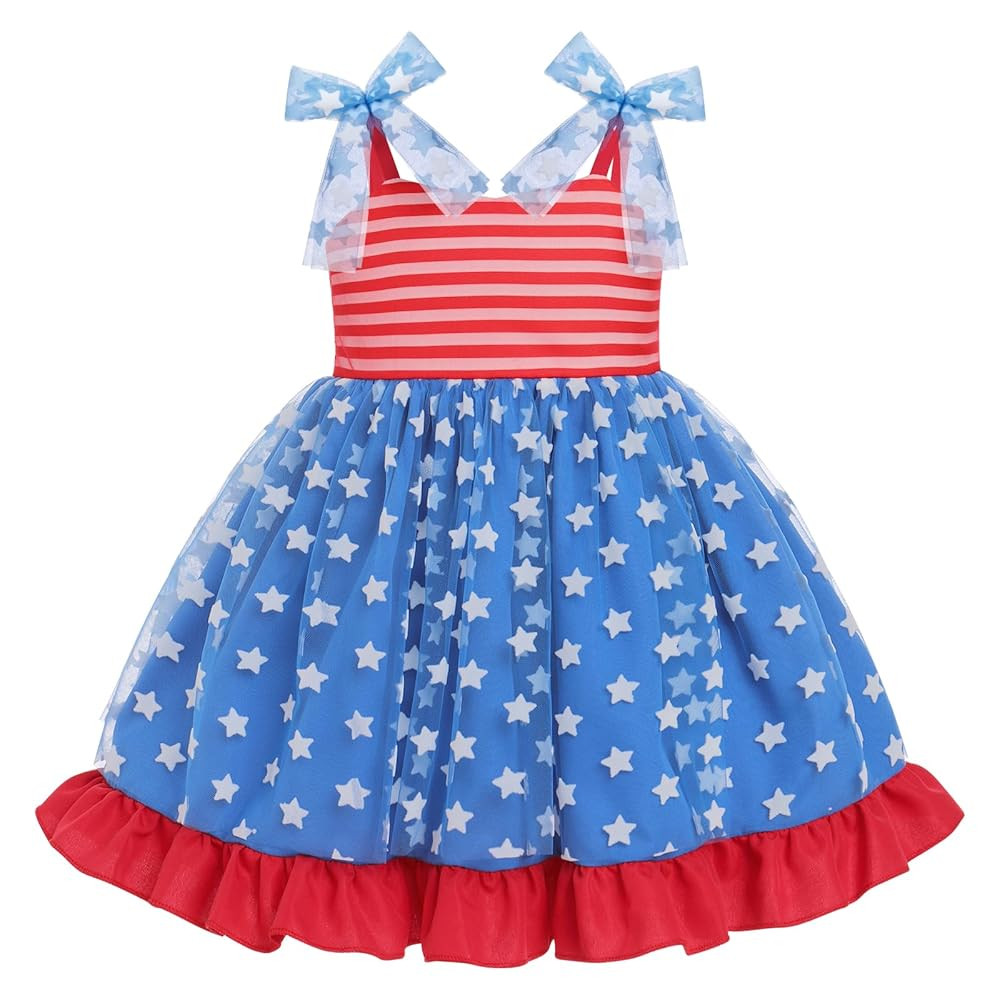 Baby Girls Tutu Dress Summer Sleeveless Backless Princess Birthday Party Dresses Sequin Ruffle Tu... | Amazon (US)
