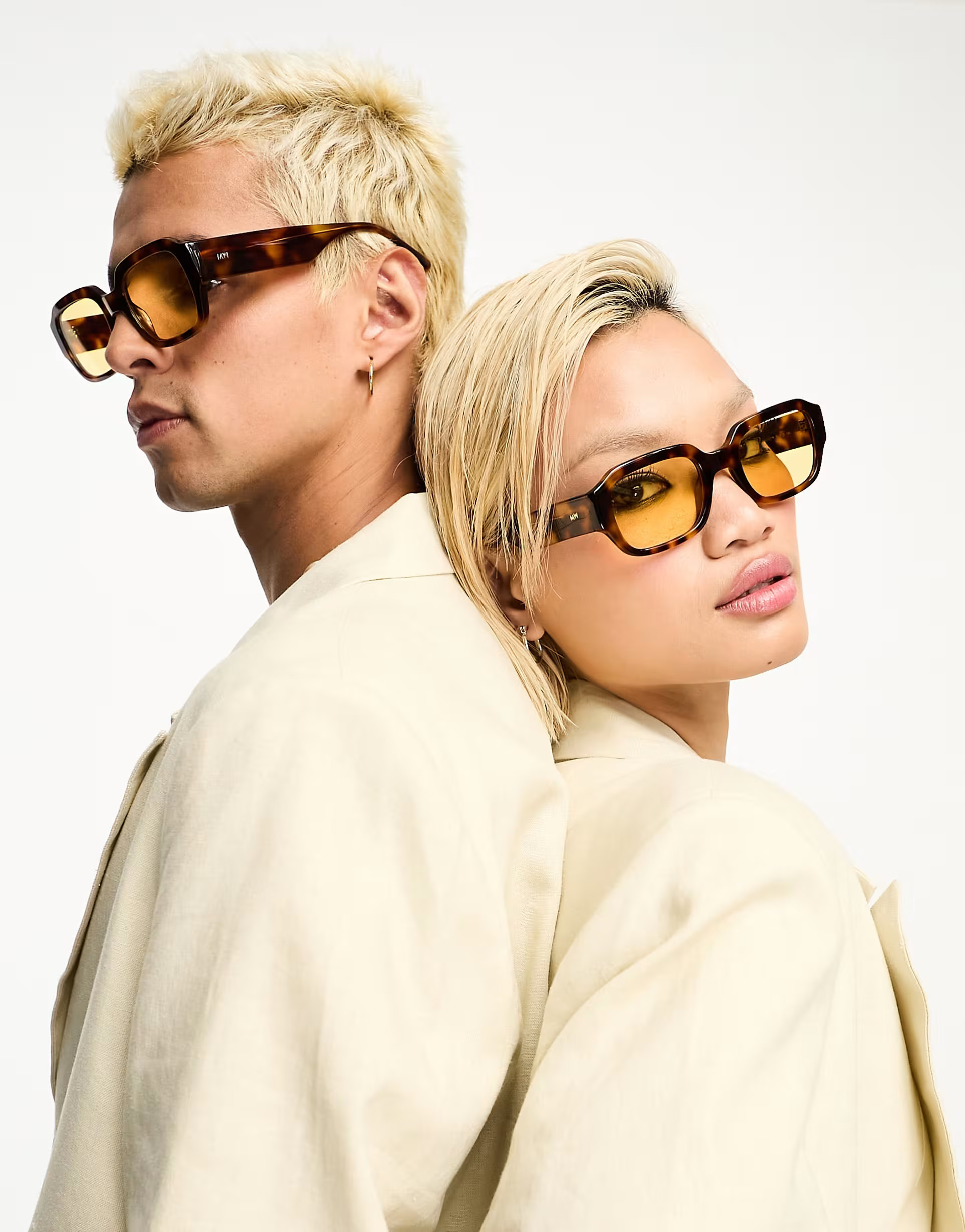 Messy Weekend downey square sunglasses with yellow lens in brown tortoiseshell | ASOS | ASOS (Global)