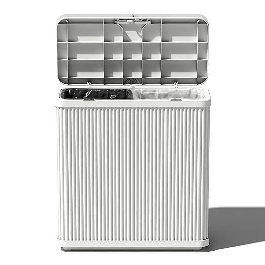 Veradek Tambour Series Outdoor Trash Can with Lid – All-Weather Waste Bin for Patio, Pool, BBQs... | Amazon (US)