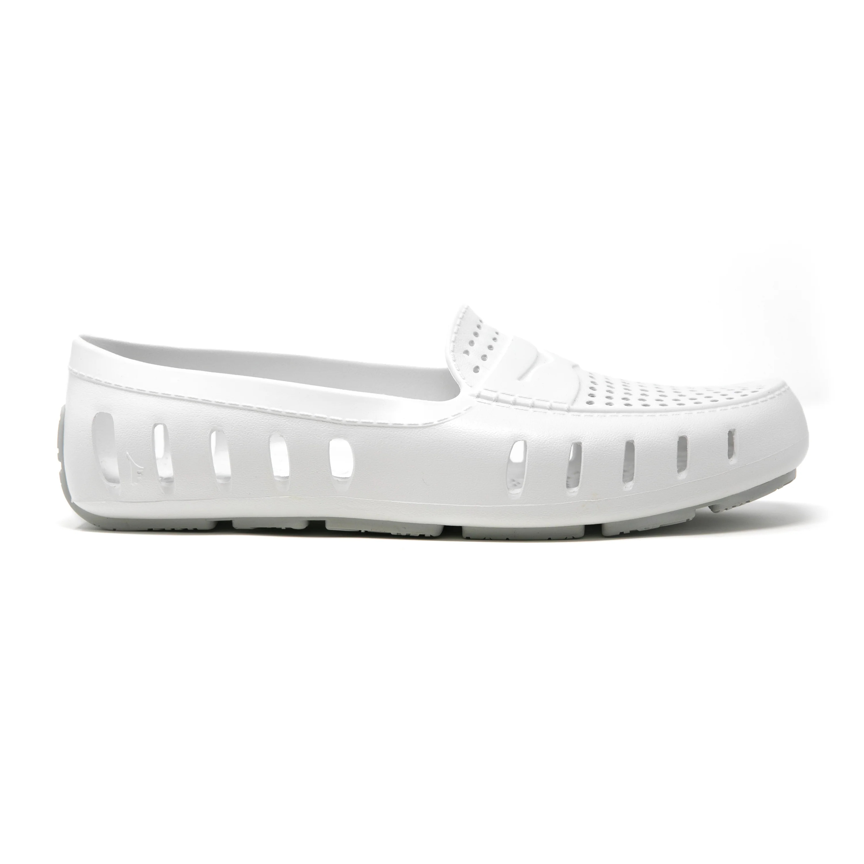 Men’s Country Club Driver Foam Shoe | Bright White/Harbor Mist Gray - Final Sale | Floafers