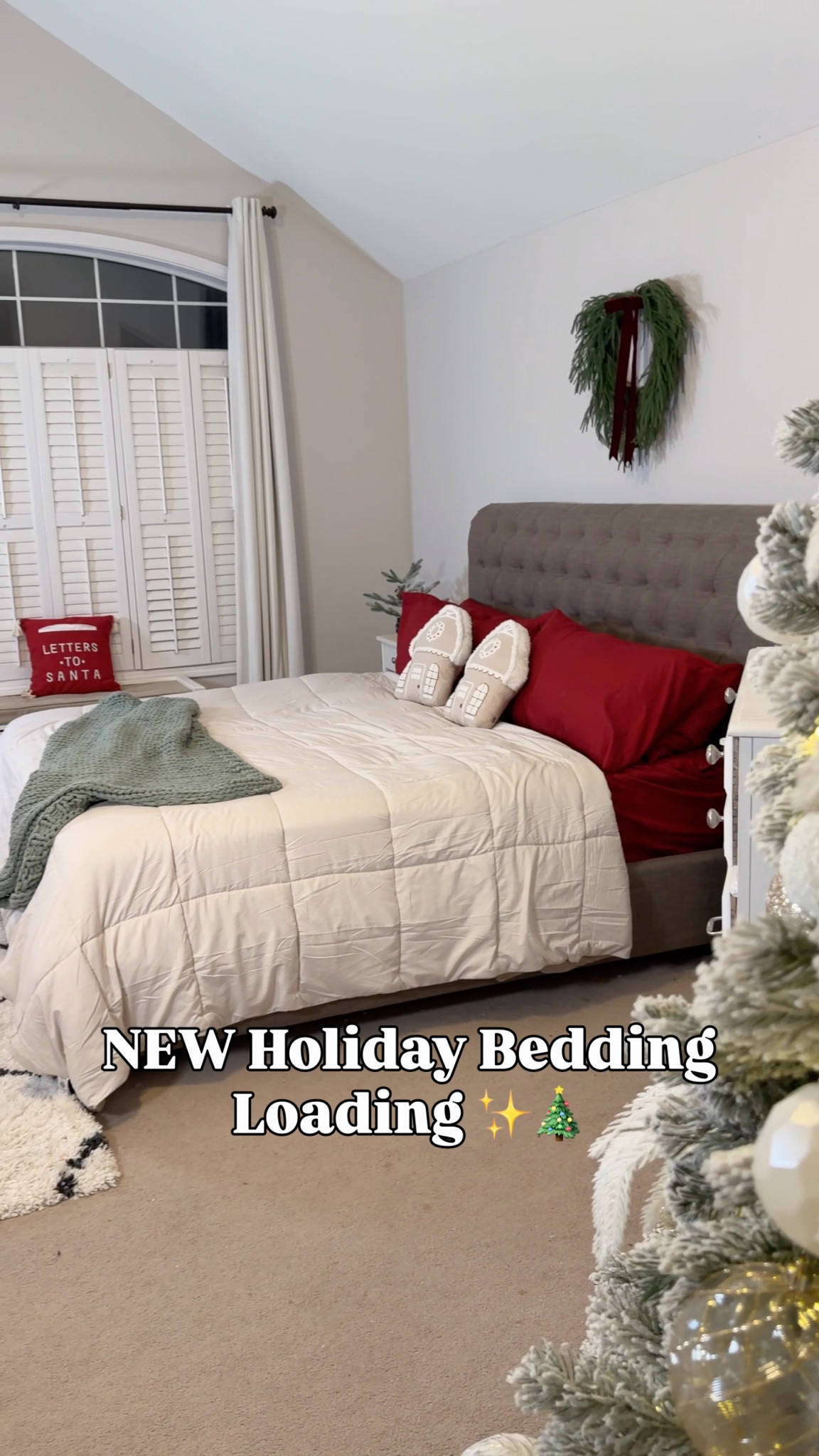 ✨Holiday bedroom refresh!✨ We swapped our comforter for this lightweight, reversible down-alternative and wow… still SO warm and cozy! Added these red sheets for a festive pop and finished it off with the prettiest holiday throw. Use code JENNIFER to save 50% off! ❤️🎄

#gifted #holidayhome #holidaydecor #bedroommakeover #cozyhome #ltkhome #ltkbedding #holidaybedding #festivehome #homedecorfinds #cozyvibes #beddingrefresh #downalternative #christmashome #holidaystyle #homedetails #founditonltk

#LTKHoliday #LTKGiftGuide #LTKCyberWeek