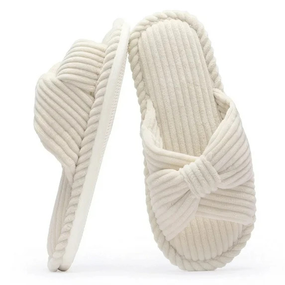 TRANSLINK Slippers for Women Cloud Like Memory Foam Slides Trendy Corduroy Design | Walmart (US)