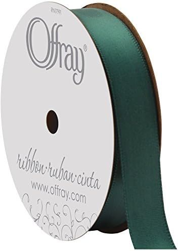 Berwick Offray 069257 5/8" Wide Single Face Satin Ribbon, Forest Green, 6 Yds | Amazon (US)