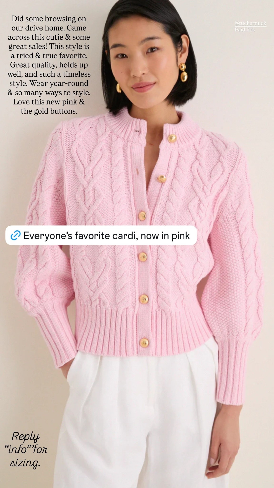 One of my favorite cardigans now comes in pink! Such a classic style. Fits TTS with a loose, relaxed fit. I wear an XS

Tuckernuck, timeless, spring sweater, pink sweater 

#LTKootd #LTKSeasonal