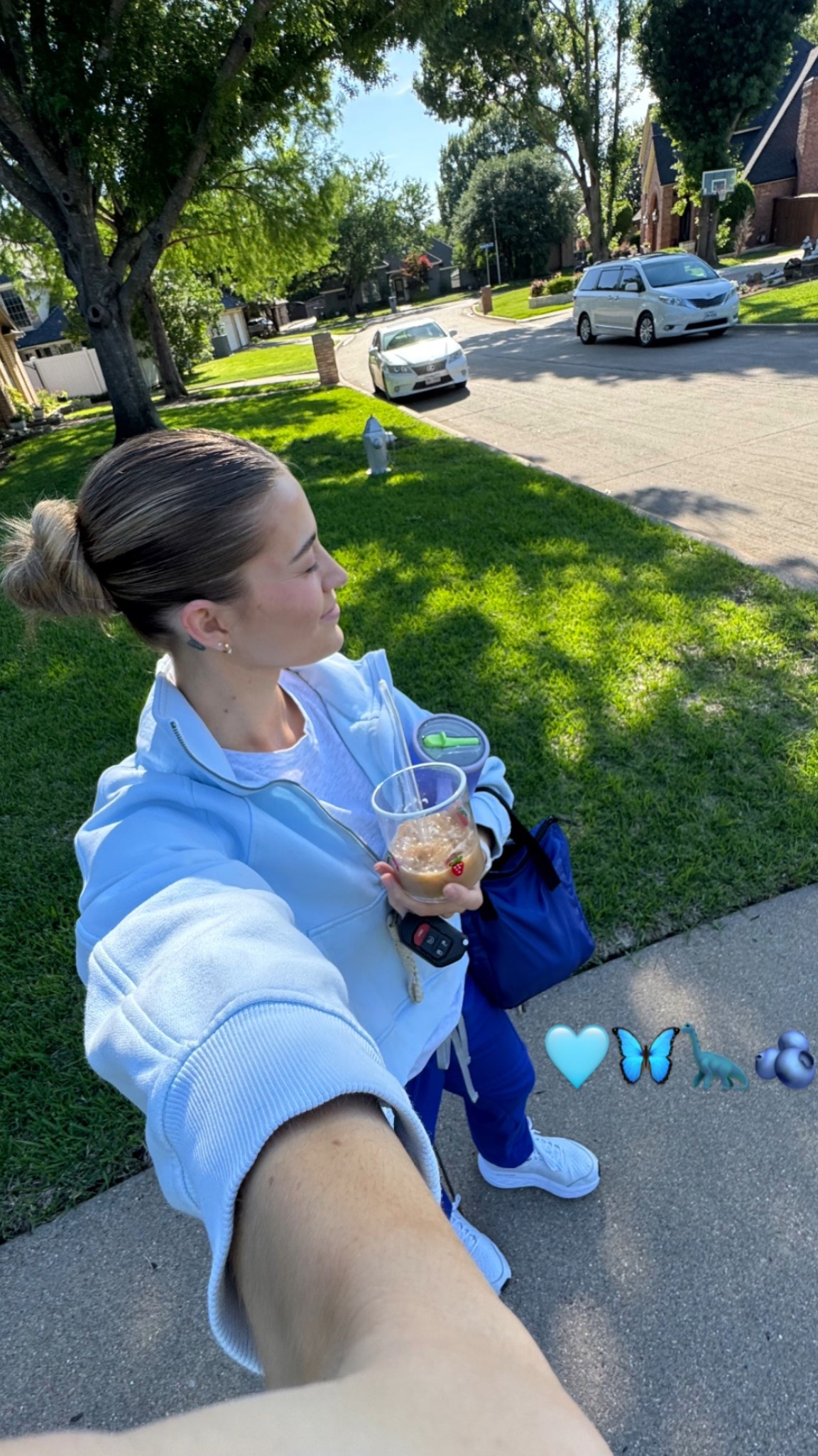 Blue for the shift 🩵🫐🦕🦋 #l