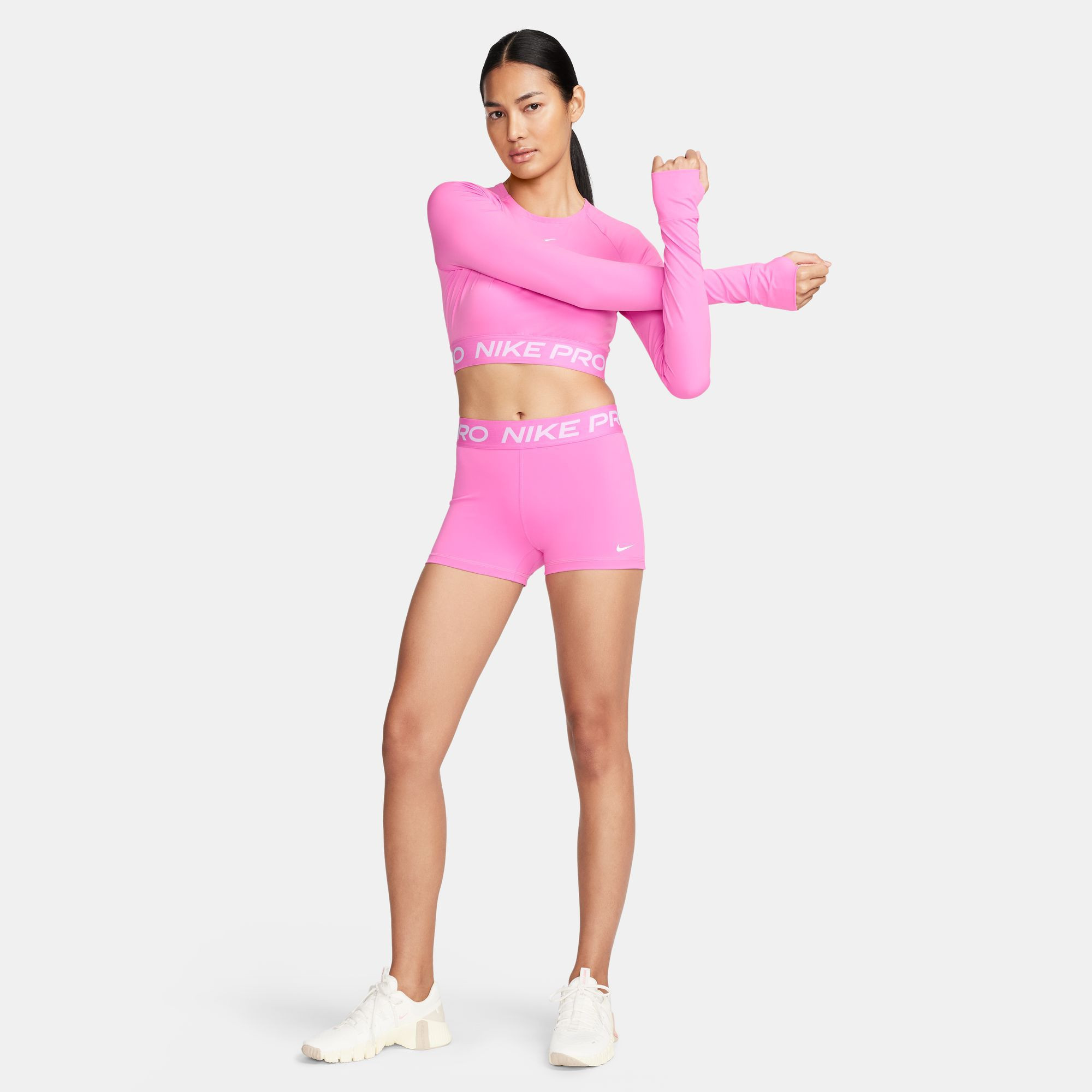 Nike Women's Pro 3” Shorts, XXS, Playful Pink | DICK'S Sporting Goods
