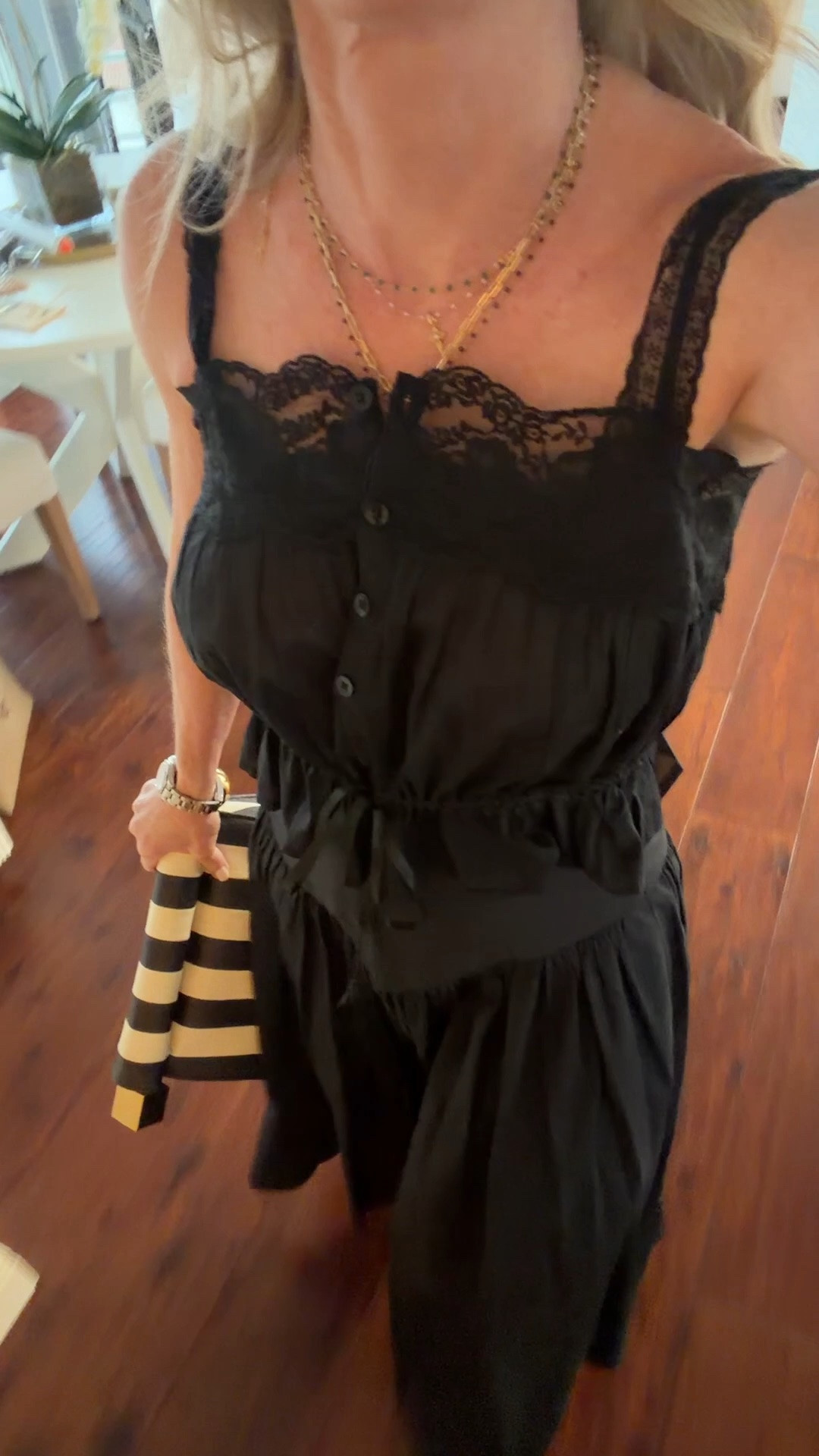 Having a black moment in this maxi skirt and lace trim top!

#LTKootd #LTKOver40 #LTKTravel