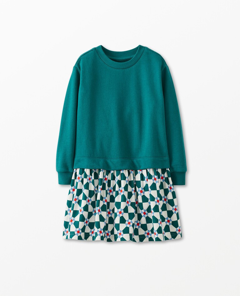 Long Sleeve Mixie Sweatshirt Dress | Hanna Andersson
