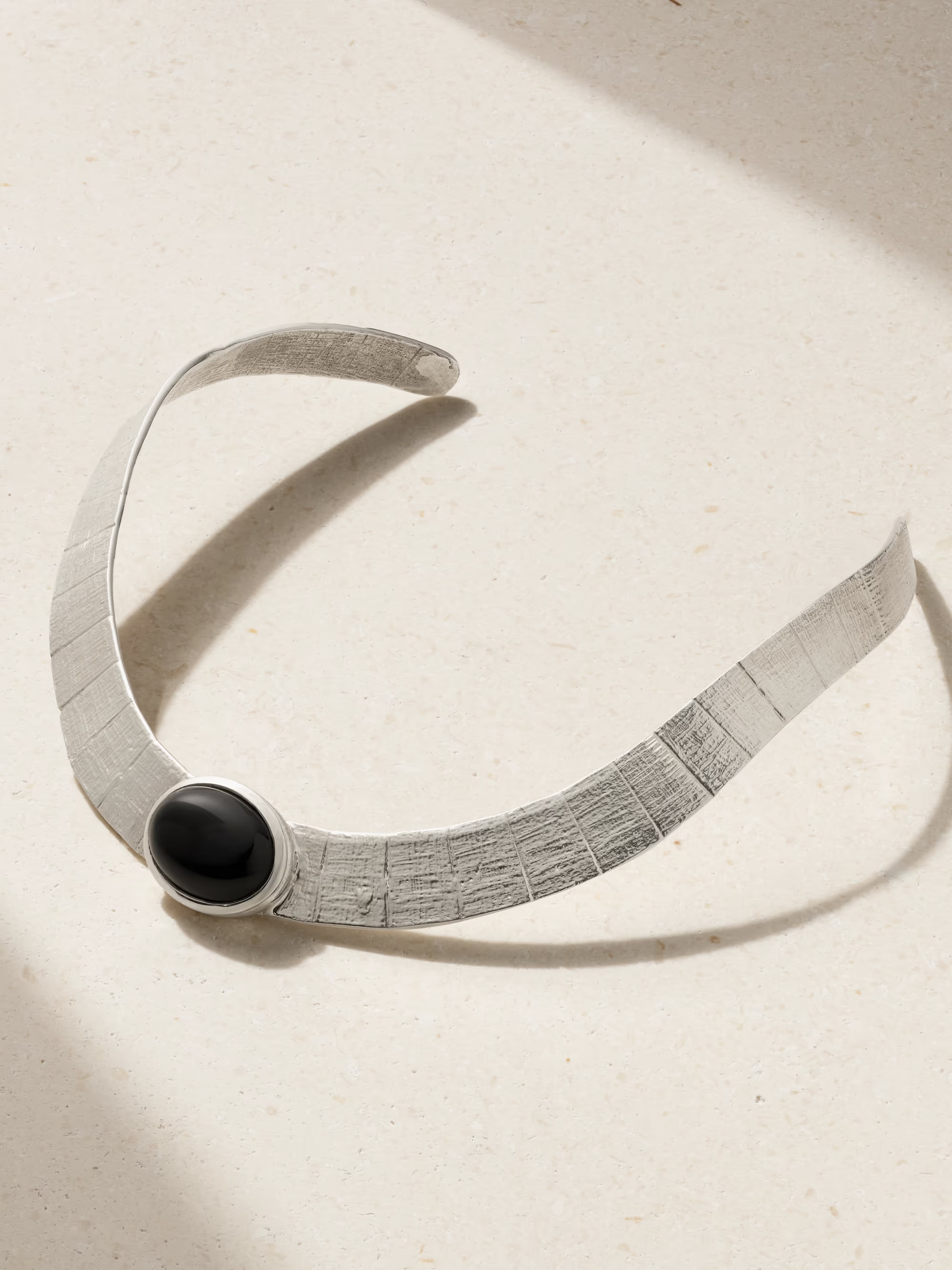 Athena silver-tone onyx necklace | NET-A-PORTER (UK & EU)