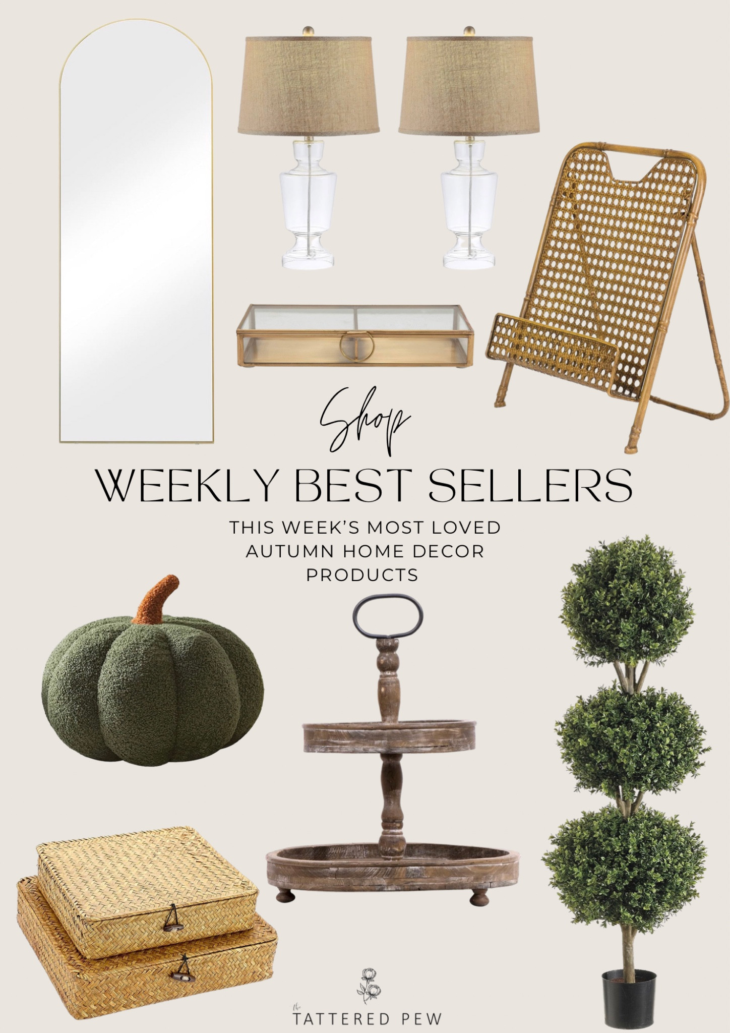 Shop my weekly best sellers! Mirrors, cookbook stand, topiary, tiered tray, lamps and decor.

#LTKhome #LTKfindsunder100 #LTKSeasonal