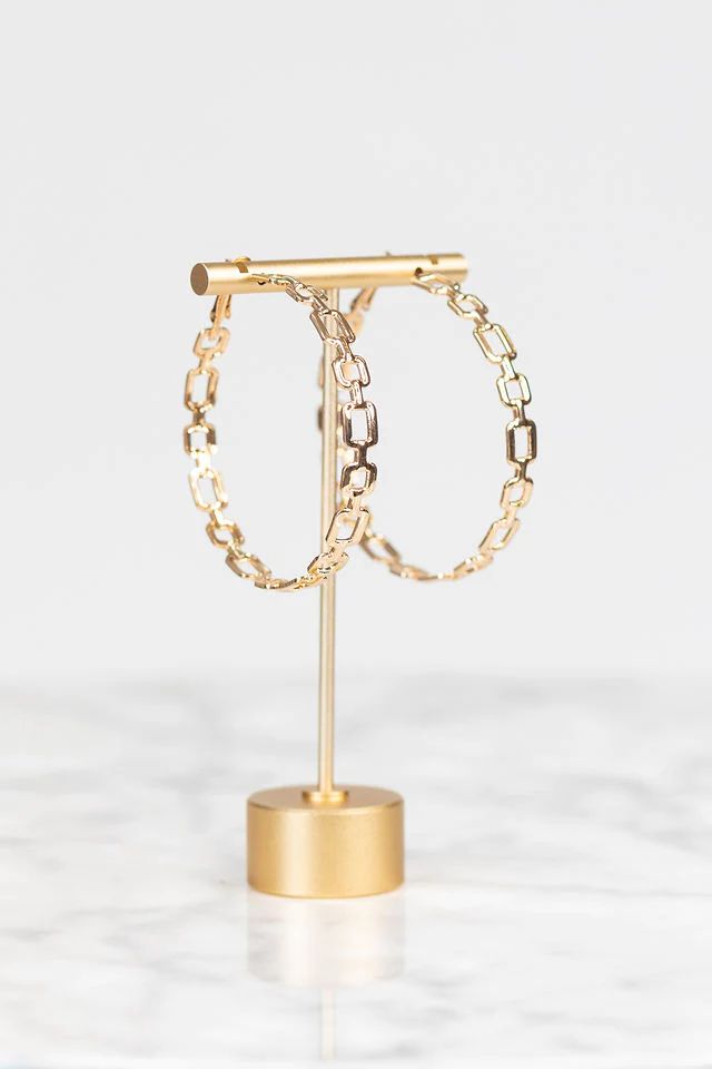 Mary Chain Hoop Earrings | Avara