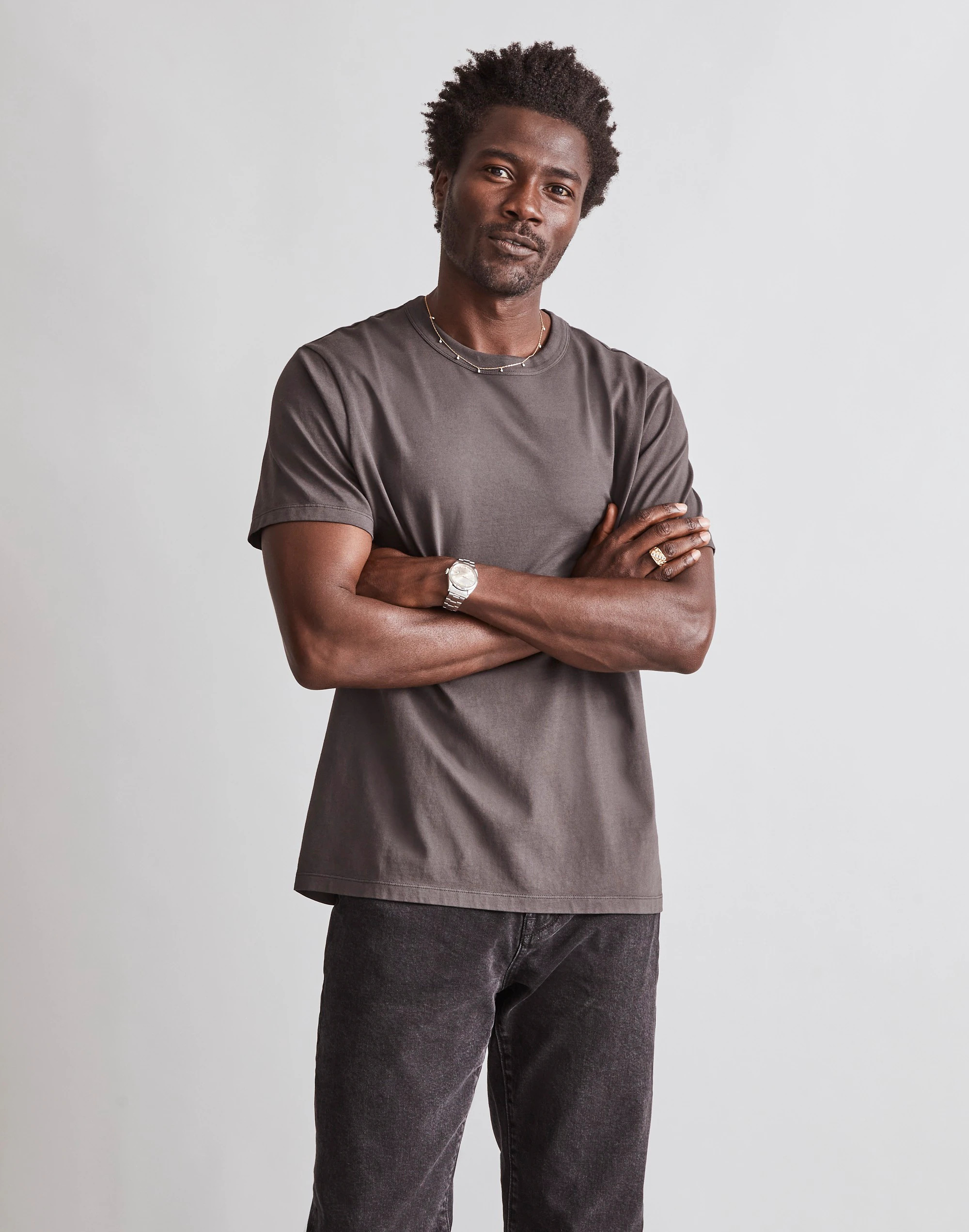 Garment-Dyed Allday Crewneck Tee | Madewell