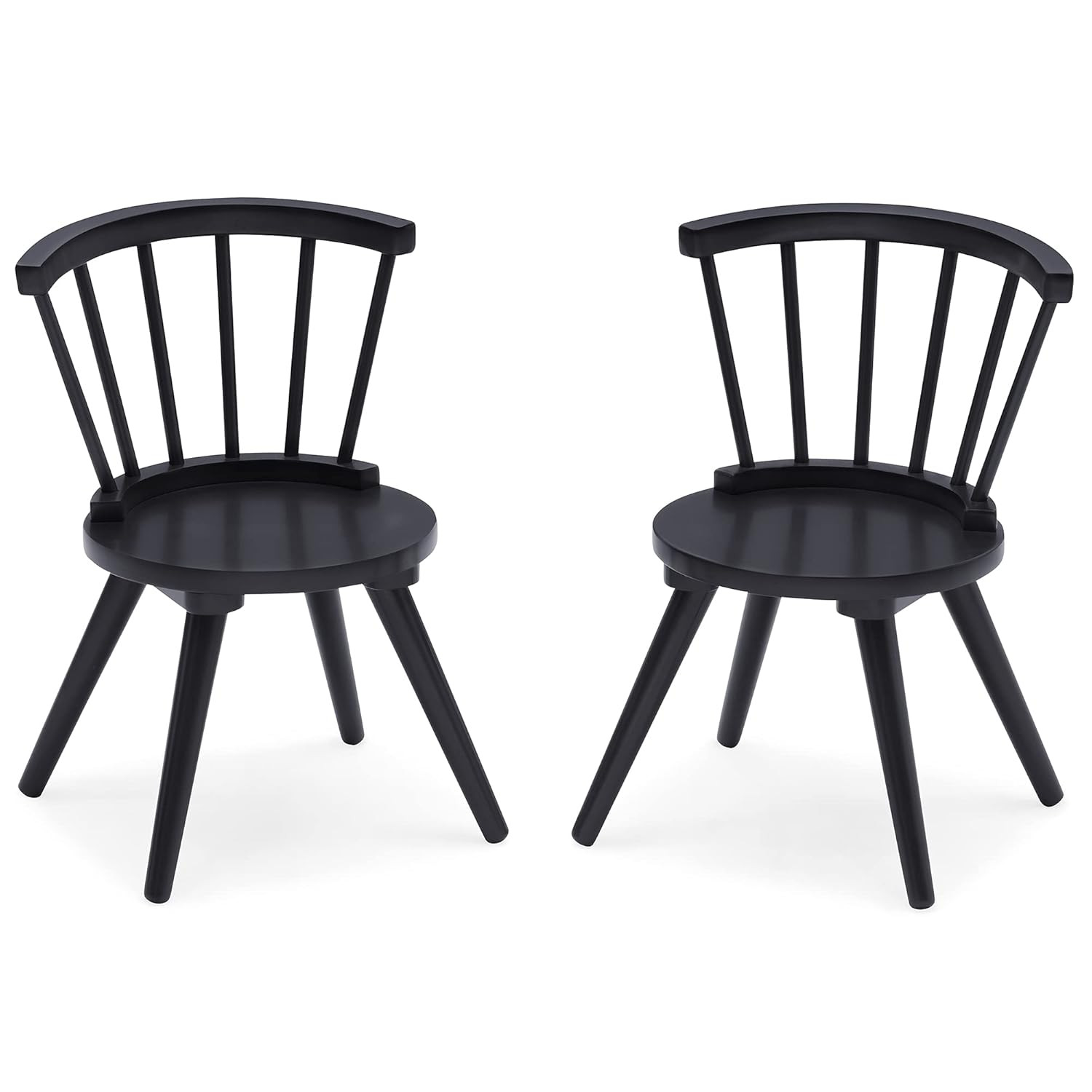 Delta Children Windsor 2-Piece Chair Set, Greenguard Gold Certified, Midnight Grey | Amazon (US)