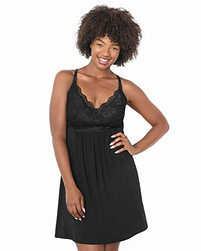 Kindred Bravely Lucille Nursing Nightgown & Postpartum Maternity Pajamas (Midnight, 2X) | Amazon (US)