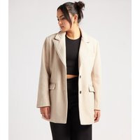 Women's Cream Faux Wool Blazer Urban Bliss New Look | New Look (UK)
