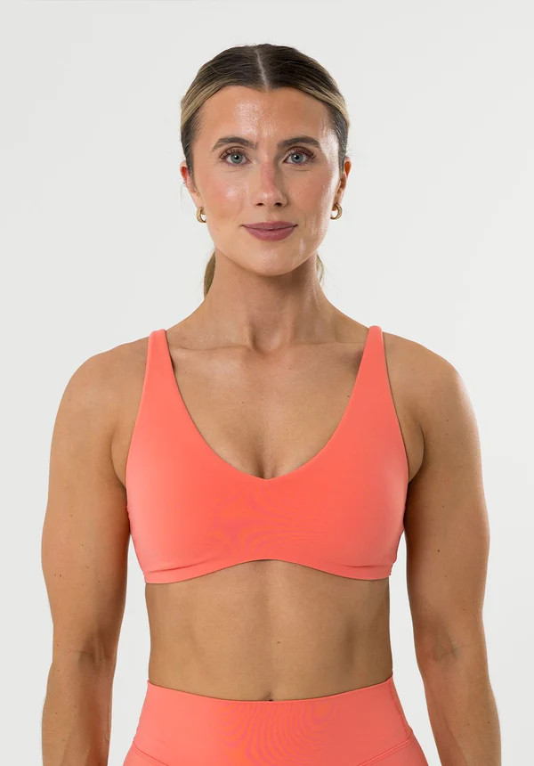 FormLux™ Curve LiteSculpt™ Sports Bra Juicy Peach | Paragon Fitwear