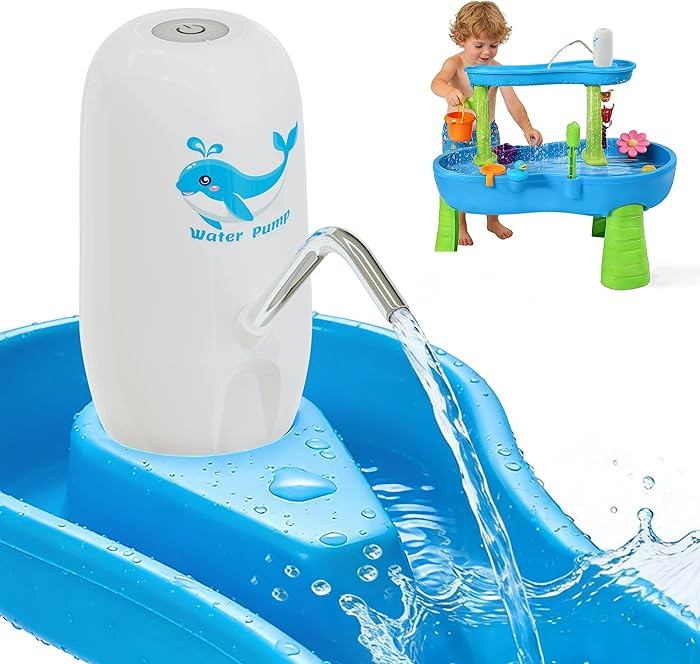 Cordless Water Table Pump for Kids,Water Table Pump for Step 2, Toddler Activity Table Accessory,... | Amazon (US)