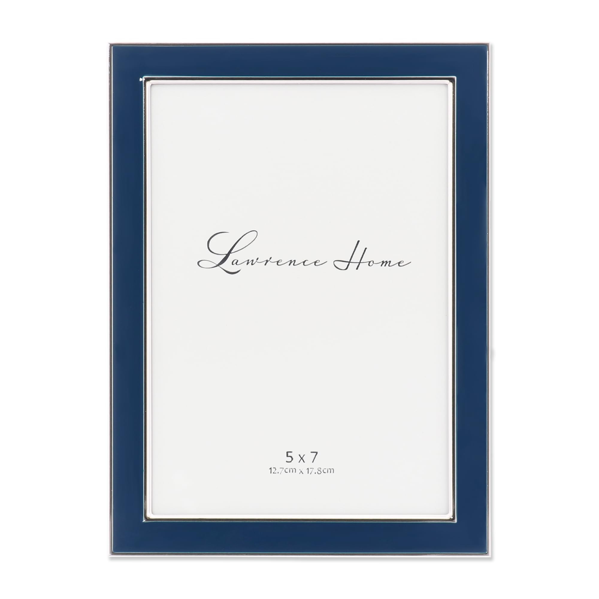 Lawrence Frames 586457 5x7 Navy Enamel Picture Frame, Blue | Amazon (US)