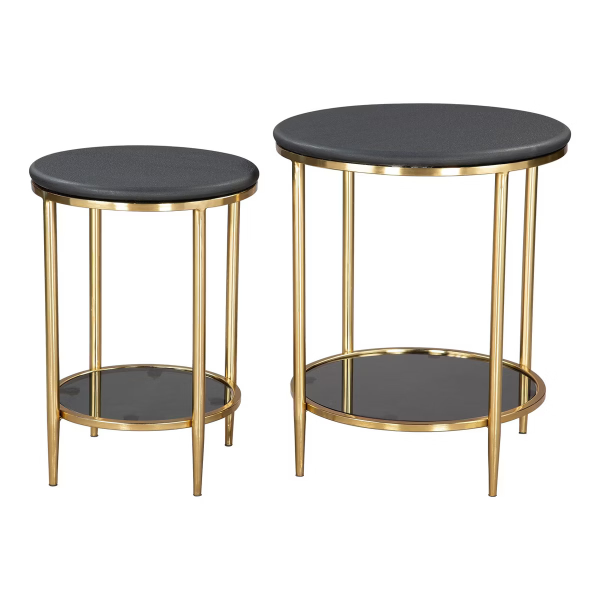 Zuo Koper Coffee Table Set (2-Piece) Black | Target