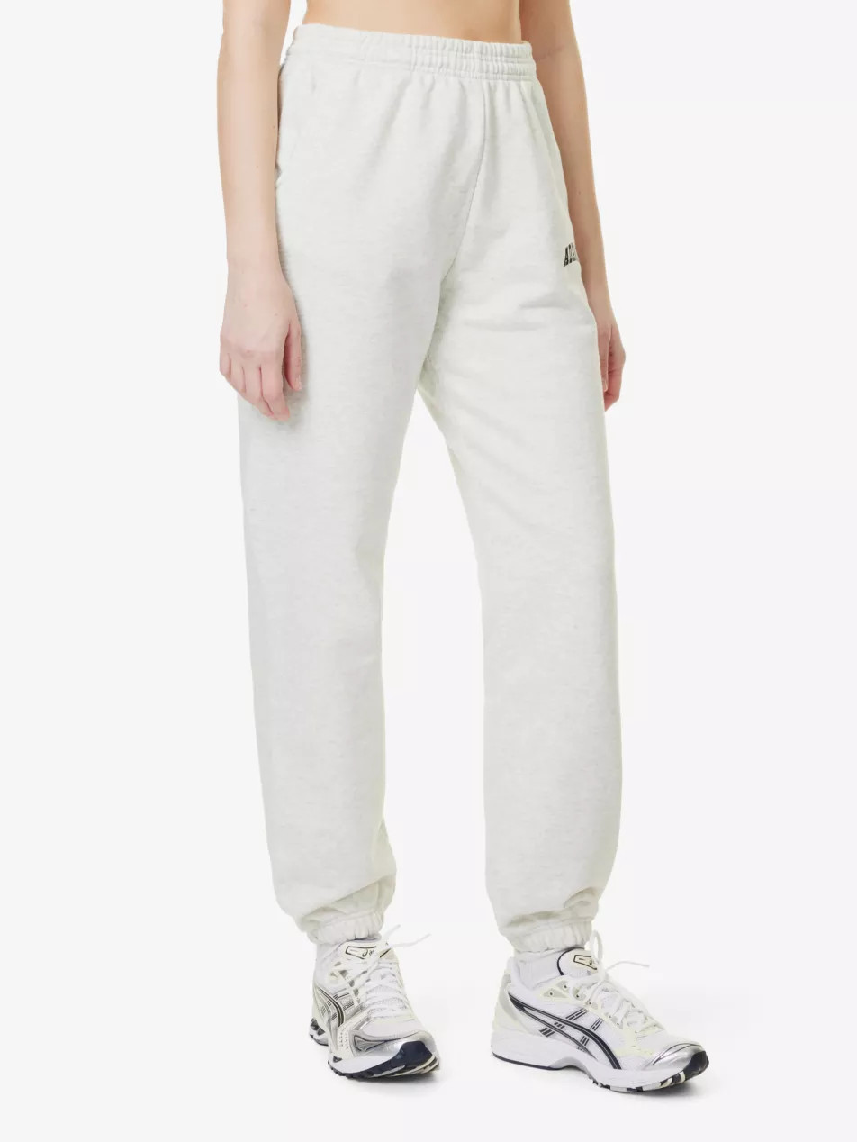 Varsity logo-print straight-leg cotton jersey jogging bottoms | Selfridges