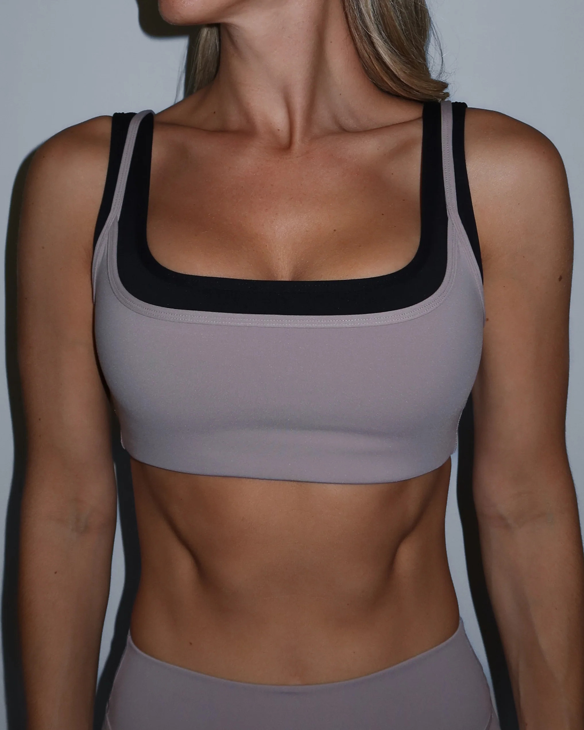 Double Layer Core Bra - Truffle & Black | Liaison the Label