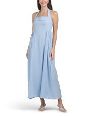 Linen Blend Halter Maxi Dress | TJ Maxx