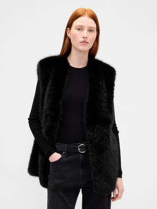 Recycled Faux Fur Vest | Gap (CA)