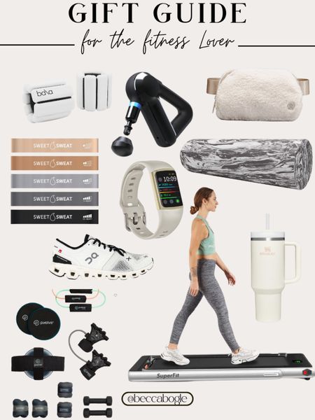 Gift guide for the fitness lover , fitness , gift ideas , workout , on cloud shoes , theragun, Stanley cup , foam roller , bala bands

#LTKGiftGuide #LTKfit #LTKHoliday