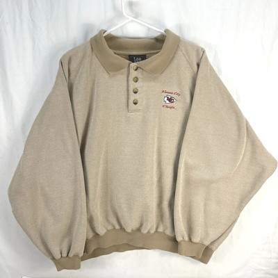 Vintage Kansas City Chiefs Sweater Collared Embroidered Men 2XL XXL Wide Body  | eBay | eBay US
