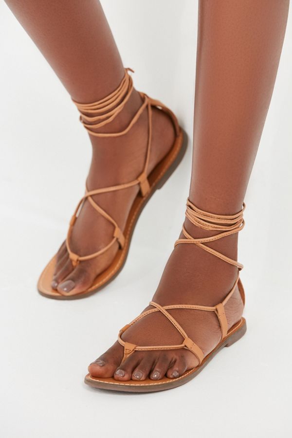 Leather Lace-Up Gladiator Sandal | Urban Outfitters US