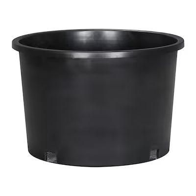 Style Selections 12.36-in x 8.82-in Black Resin Planter with Drainage Holes | Lowe's