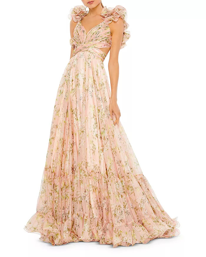 Mac Duggal Ruffled Floral Gown Back to results -  Women - Bloomingdale's | Bloomingdale's (US)