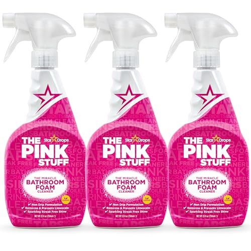Stardrops - The Pink Stuff - The Miracle Bathroom Foam Cleaner 750ml 3-Pack Bundle (3 Bathroom Foam Spray) | Amazon (US)