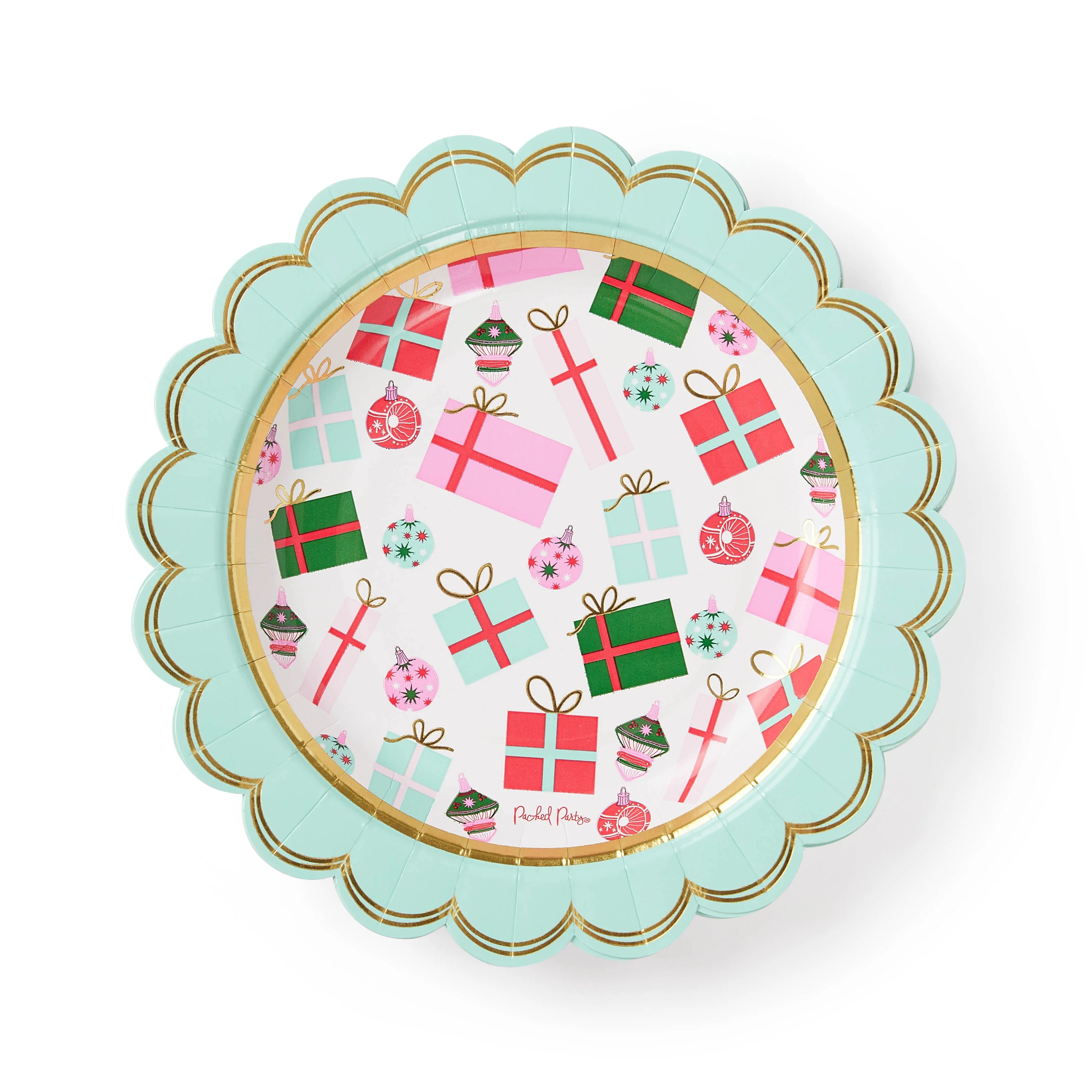 Packed Party Holiday Gifts 7" Disposable Christmas Dessert Plates - 10 Count | Walmart (US)