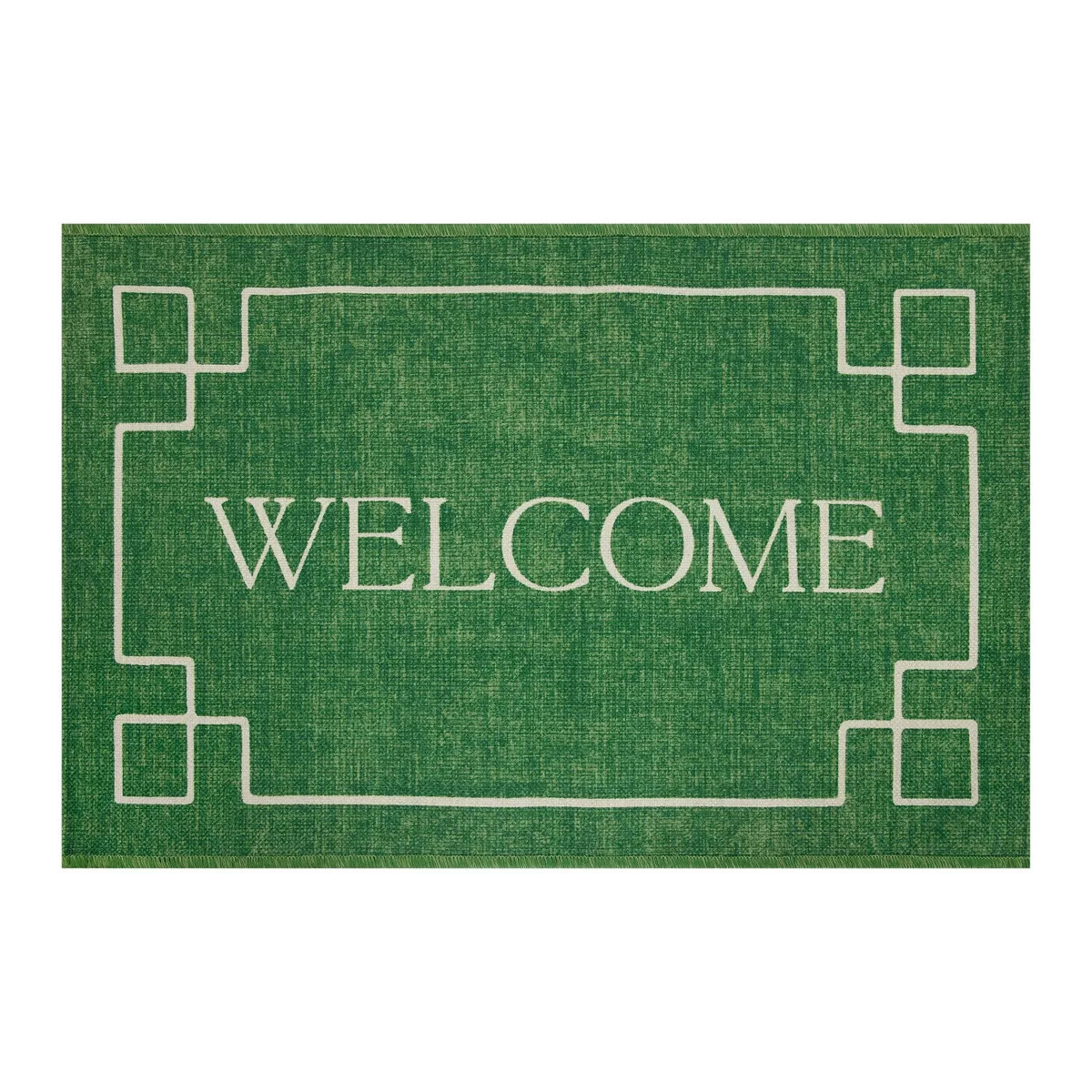 24"x36" Boxwood Welcome Accent Rug Green | Target