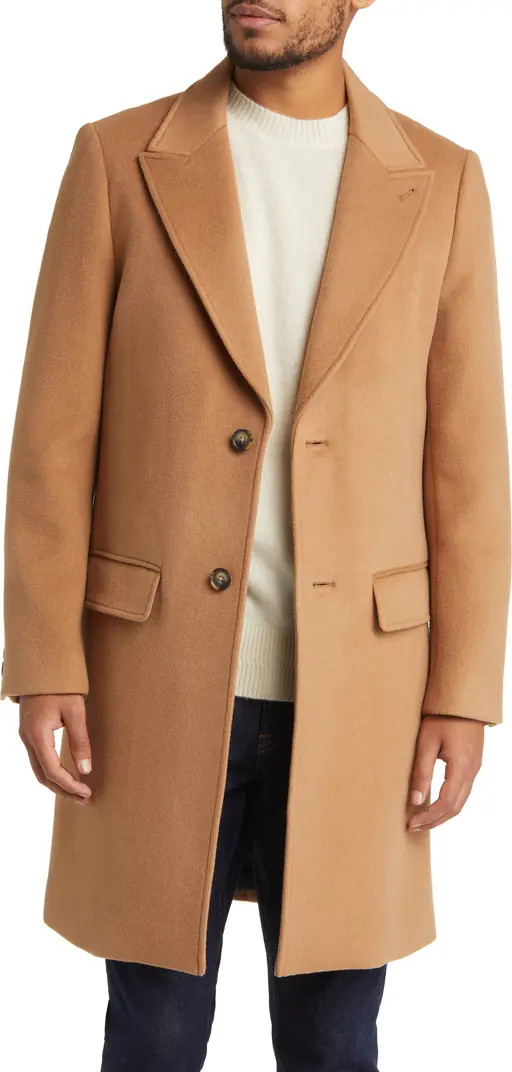 Ted Baker London Peak Lapel Wool Blend Coat | Nordstrom | Nordstrom