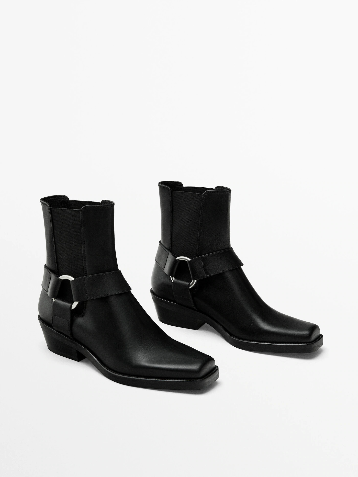 Ankle boots with side horsebit | Massimo Dutti US