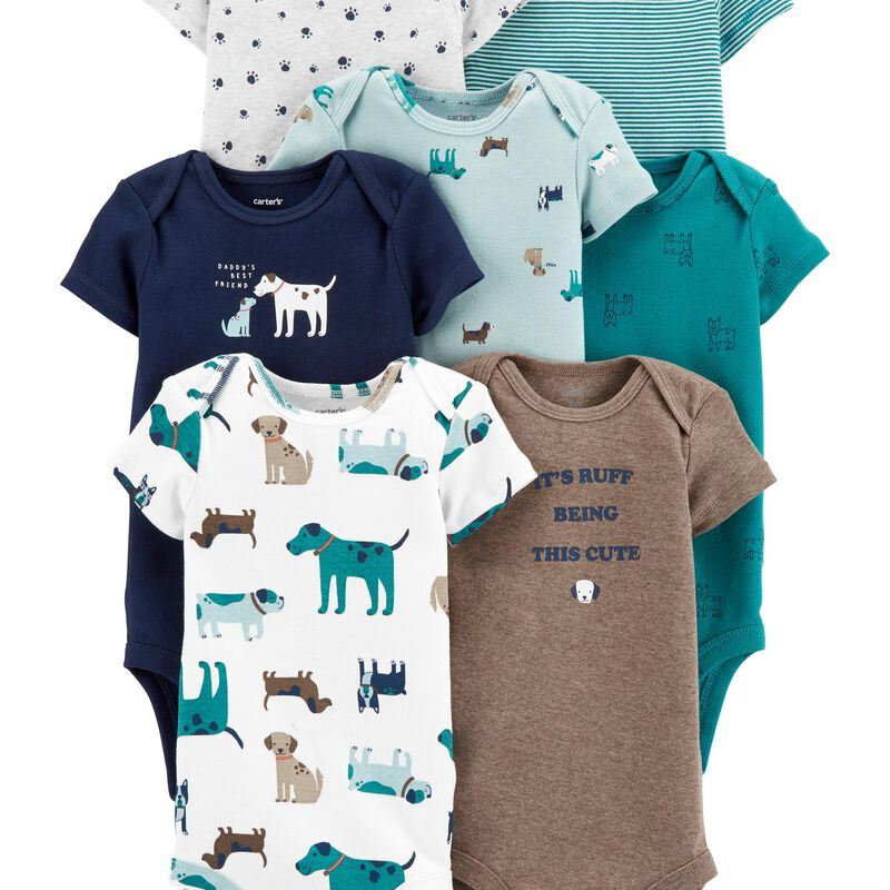 7-Pack Short-Sleeve Bodysuits | Carter's