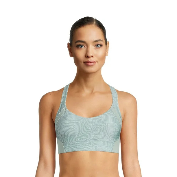 Avia Women's Split Racerback Bra with Adjustable Straps | Walmart (US)