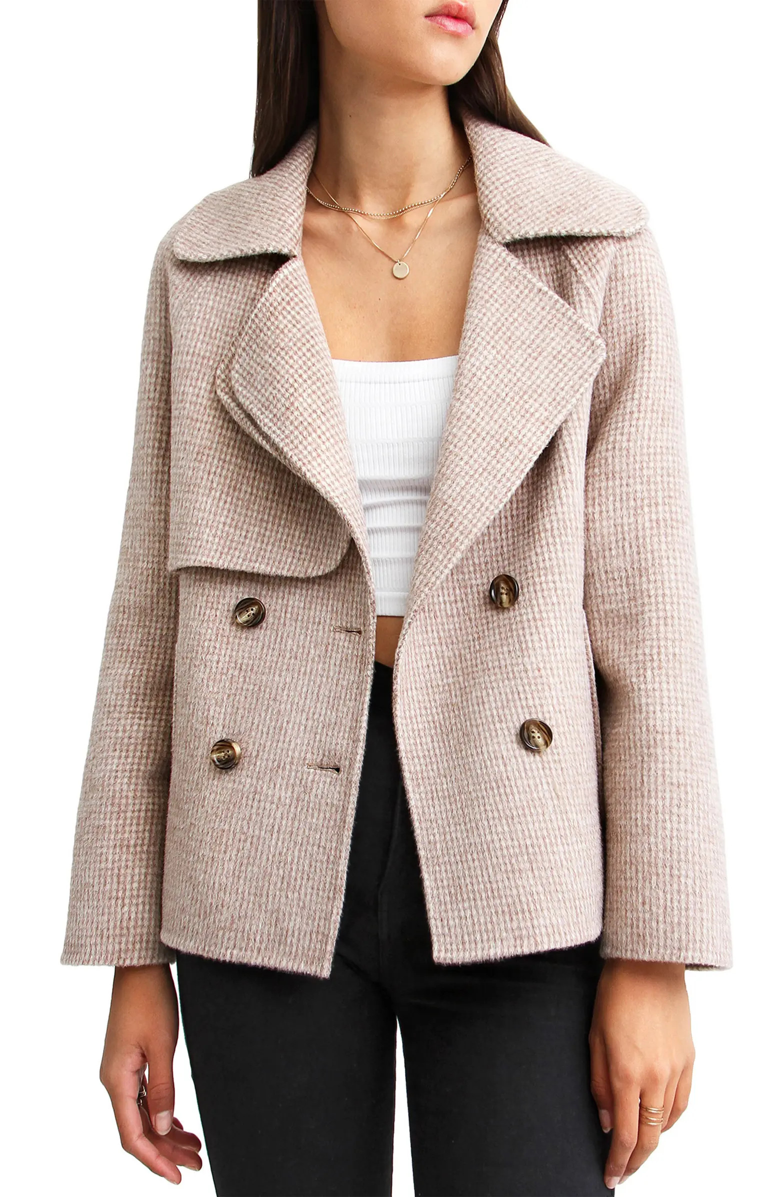 I'm Yours Wool Blend Peacoat | Nordstrom
