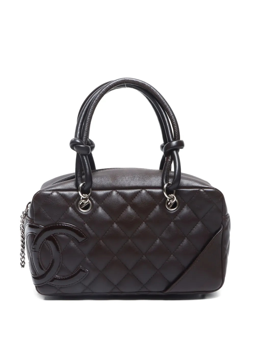 CHANEL Pre-Owned 2005-2006 small Cambon Lone tote bag - Black | Farfetch Global